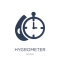 Hygrometer icon. Trendy flat vector Hygrometer icon on white background from sauna collection