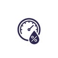 Hygrometer icon, vector