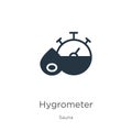 Hygrometer icon vector. Trendy flat hygrometer icon from sauna collection isolated on white background. Vector illustration can be