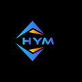 HYM abstract technology logo design on Black background. HYM creative initials letter logo concept Royalty Free Stock Photo