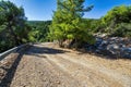 Hymettus mountain gravel road