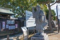 Oishi Kuranosuke Statue at Oishi shrine in Ako, Hyogo, Japan. He is known as the leader of the Forty-