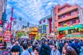 Hyogo,Japan - September 23, 2018: Kobe Chinatown.Nankinmachi is a compact Chinatown