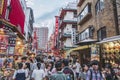 Hyogo,Japan - September 23, 2018: Kobe Chinatown.Nankinmachi is a compact Chinatown