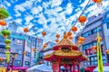 Hyogo,Japan - September 23, 2018: Kobe Chinatown.Nankinmachi is a compact Chinatown