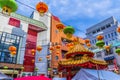 Hyogo,Japan - September 23, 2018: Kobe Chinatown.Nankinmachi is a compact Chinatown