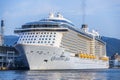Hyogo,Japan - September 18,2018 - MS Quantum of the Seas anchored in the port of Kobe in Japan.