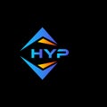 HYP abstract technology logo design on Black background. HYP creative initials letter logo concept Royalty Free Stock Photo