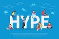 Hype concept illustration Royalty Free Stock Photo