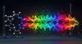 Serotonin Molecule 3D Fractal Render â Psychedelic Therapy Visualization Royalty Free Stock Photo