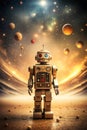 Hyper detailed illustration of humanoids and robots, AI generated image