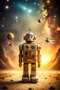 Hyper detailed illustration of humanoids and robots, AI generated image