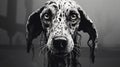 Hyper-detailed Rendering Of A Dalmatian: A Soggy, Realistic Speedpainting