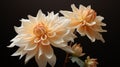 Hyper-detailed Renderings Of Beautiful Chrysanthemum Flowers On Black Background