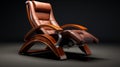 Hyper-detailed Retro-futuristic Recliner Chair Model