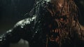 Grotesque Demon With Dripping Face: Detailed Marine Views In Cinematic Lighting