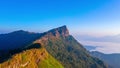 Hyper lapse 4k.,Sunrise and misty at Doi Phat mon viewpoint, Chiangrai province, Thailand