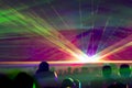 Hyper laser show Royalty Free Stock Photo