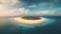 Hyper-realistic Atoll Beach Shot