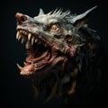 Hyper-realistic Beast Sculpture With Intricate Detailing