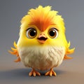 Hyper-realistic Cartoon Chicken With Inventive Character Design