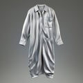 Hyper-realistic 3d Model Of Men\'s Pajamas In Silver Royalty Free Stock Photo