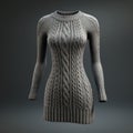 Hyper Realistic 3d Model Sweater Dress - Detailed Rendering Royalty Free Stock Photo