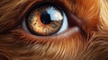 Hyper-realistic Dog\'s Eye Art Image In Daz3d Style