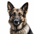 Hyper-realistic German Shepherd Dog Illustration In 8k Resolution Royalty Free Stock Photo