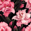 Hyper-realistic Gladiolus Vector Pattern With Exotic Rococo Style