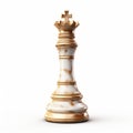 Hyper-realistic Gold Chess King Piece In Anna Dittmann Style