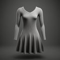 Hyper Realistic Gray Sweater Dress - Hd Isolated Clothing