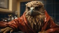 Hyper-realistic Hawk In Unreal Engine: Surrealist Still Life With Fantastic Creatures