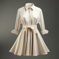 Hyper Realistic Hd Cream Dress Isolated Shirt