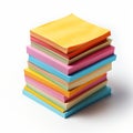 Hyper Realistic High Definition Photograph Of Colored Notepads Royalty Free Stock Photo