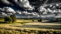 A hyper realistic image of lush, AI generated