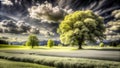 A hyper realistic image of lush, AI generated
