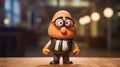 Realistic Hyper-detailed Mr Potato Character On Table