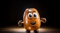 Smiling Toy Potato: A Lively Character Caricature With Intel Core