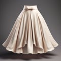 Hyper Realistic Ivory Dress: Super Detailed Hd Skirt