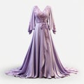 Hyper Realistic Lavender Evening Dress 3d Model