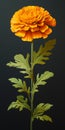 Hyper-realistic Marigold Sculpture With High Contrast Royalty Free Stock Photo
