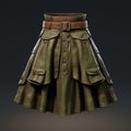 Hyper Realistic Military Skirt: Unreal Engine Style