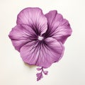 Hyper-realistic Pansy Drawing: Delicate Paper Sculpture With Intricate Illustrations