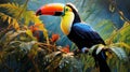 Hyper-realistic Toucan Art: A Vibrant Blend Of Fantasy And Reality