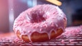 Hyper-realistic Pink Donut Rendered In Unreal Engine