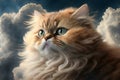 Cloud-Cat: A Hyper-Realistic Portrait of Feline Fantasy