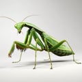 Hyper-realistic Praying Mantis 3d Model Rendered In Cinema4d