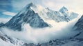 Hyper-realistic Renderings Of Snow-covered Mountains: Broad Peak And Himalayan Art