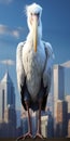 Hyper-realistic Representation Of A Pelican Guarding The World Trade Center